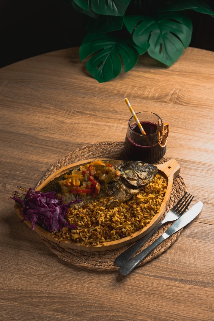 Poisson braisé & riz créole
